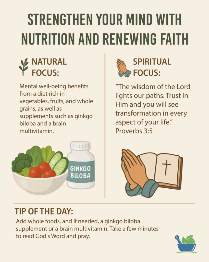 Strengthen Your Mind with Nutrition and Renewing Faith