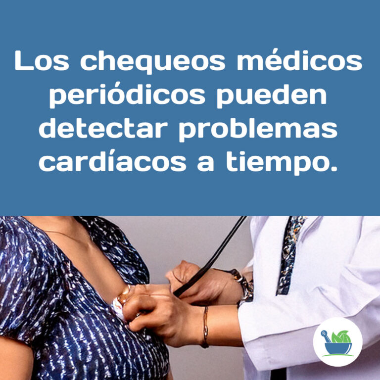 Los chequeos médicos periódicos pueden detectar problemas cardíacos a tiempo.