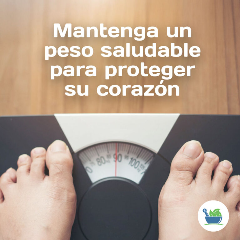 Mantenga un peso saludable para proteger su corazón