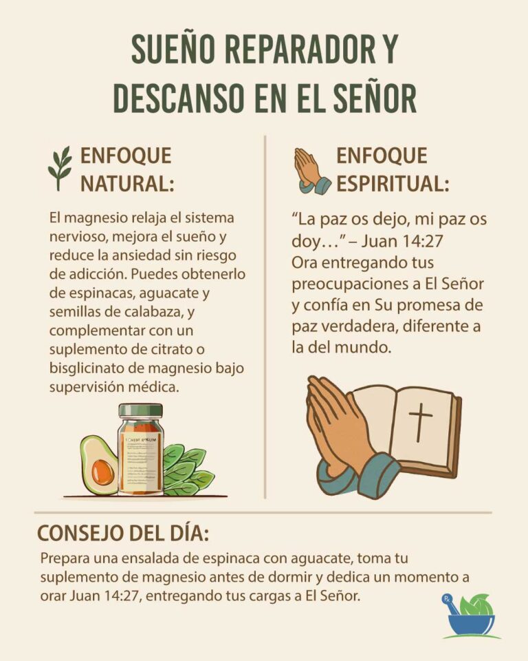 Sueño reparador y descanso en El Señor